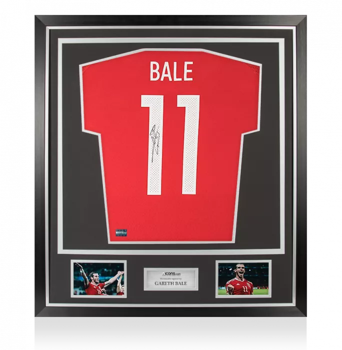 Gareth Bale Back Signed Wales 2016 Home Shirt In Classic Frame