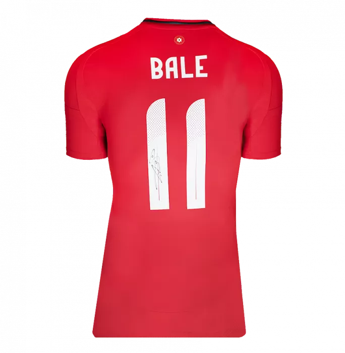 Gareth Bale Back Signed Wales 2024 Home Shirt In Classic Frame