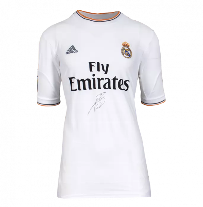 Gareth Bale Front Signed Real Madrid 2013-14 Home Shirt In Hero Frame: Option 1