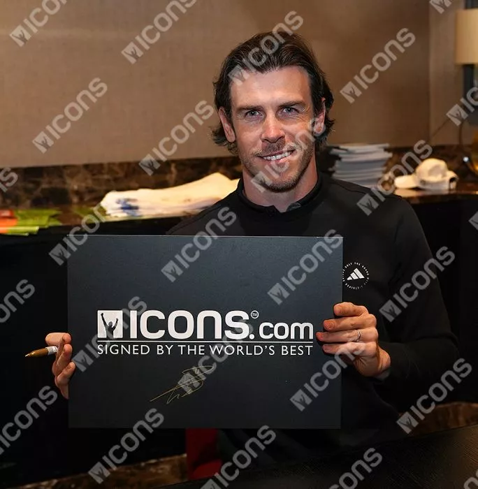 Gareth Bale Front Signed Real Madrid 2019-20 Home Shirt - "5x UCL Winner" Inscription In Classic Frame