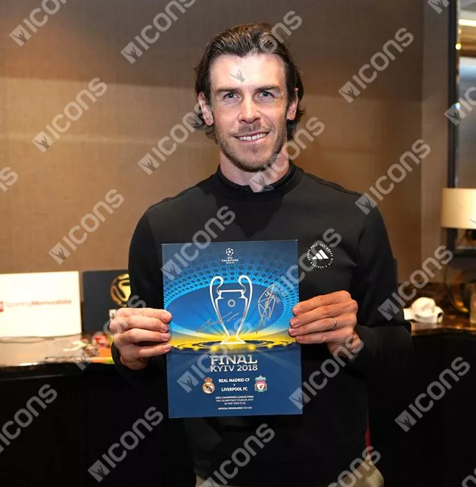 Gareth Bale & Luka Modric Dual Signed And Framed Programme: 2018 UEFA Champions League