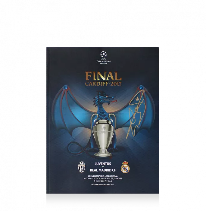 Gareth Bale Signed And Framed Programme: 2017 UEFA Champions League Final