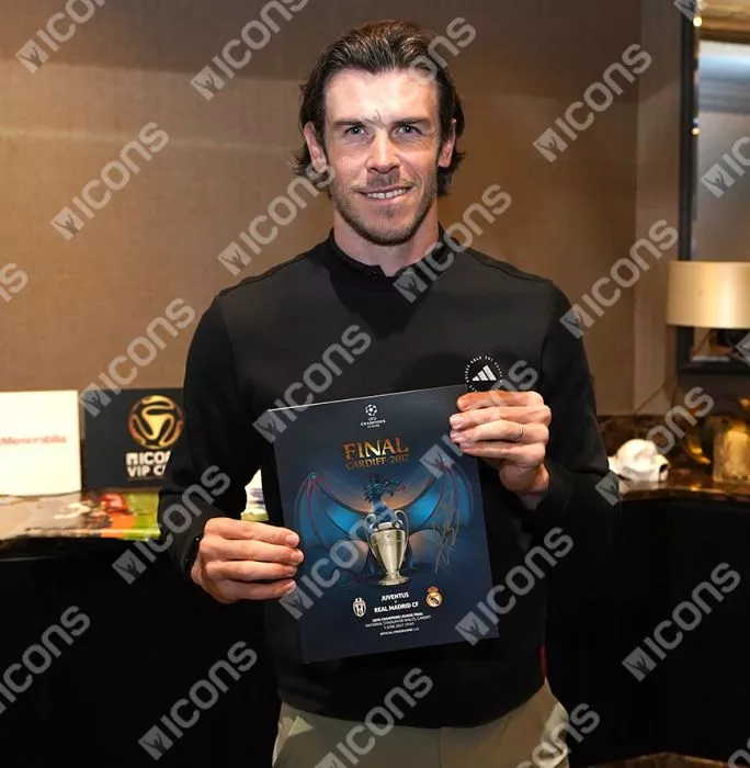 Gareth Bale Signed And Framed Programme: 2017 UEFA Champions League Final