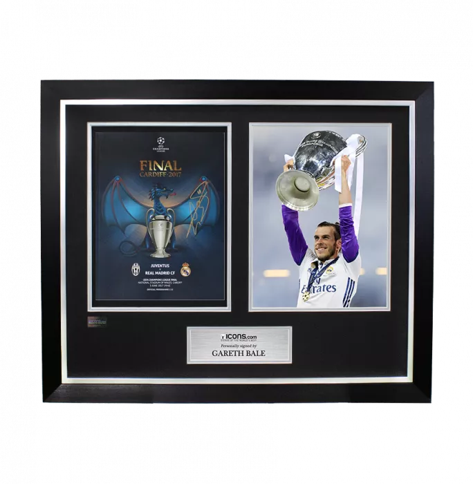Gareth Bale Signed And Framed Programme: 2017 UEFA Champions League Final