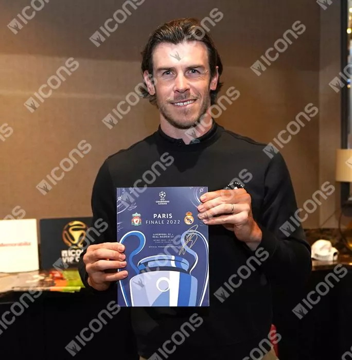 Gareth Bale Signed And Framed Programme: 2022 UEFA Champions League Final