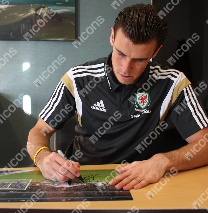 Gareth Bale Signed Real Madrid Photo: 2014 UEFA Champions League Final Goal