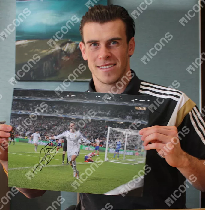 Gareth Bale Signed Real Madrid Photo: 2014 UEFA Champions League Final Goal