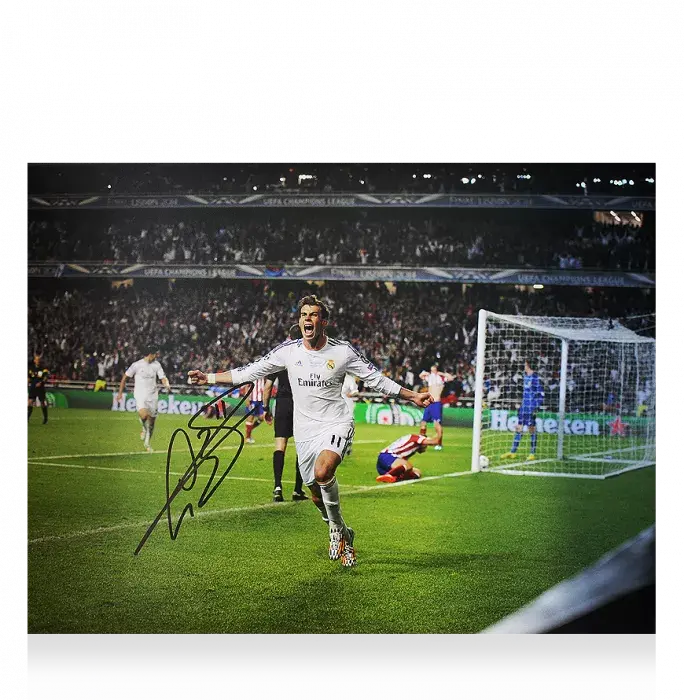 Gareth Bale Signed Real Madrid Photo: 2014 UEFA Champions League Final Goal