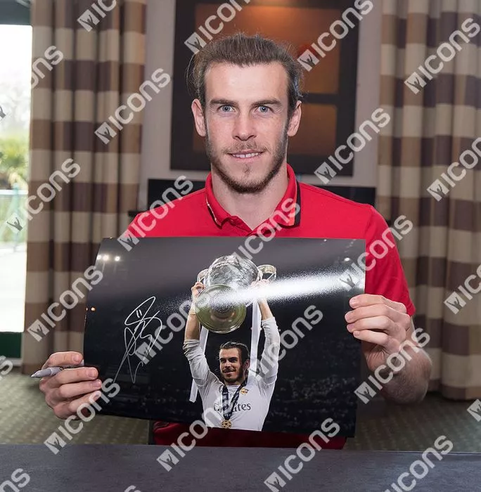 Gareth Bale Signed Real Madrid Photo: 2016 UEFA Champions League Winner