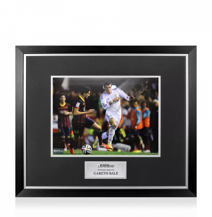 Gareth Bale Signed Real Madrid Photo In Premium Photo Frame: Copa Del Rey Wonder Goal