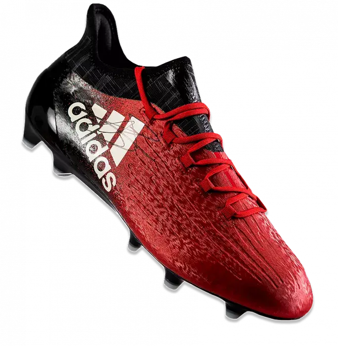 Gareth Bale Signed Red and Black Adidas X 16.1 Hightop Boot