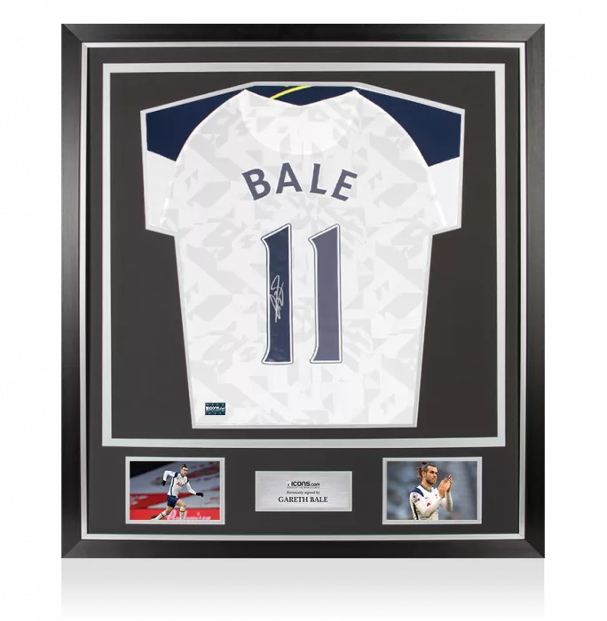Gareth Bale Signed Tottenham Hotspur 2020-21 Home Shirt In Classic Frame