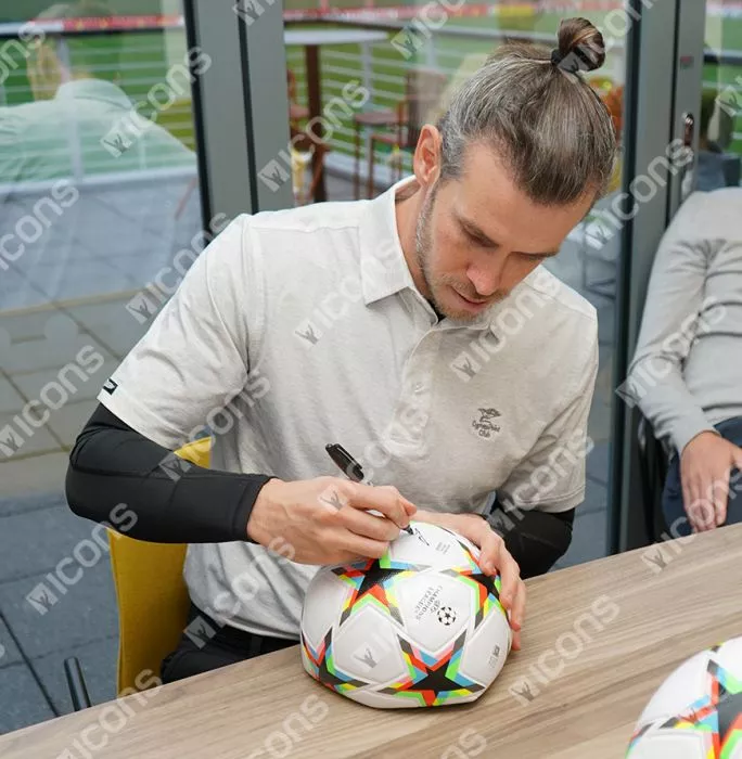 Gareth Bale Signed UEFA Champions League Football