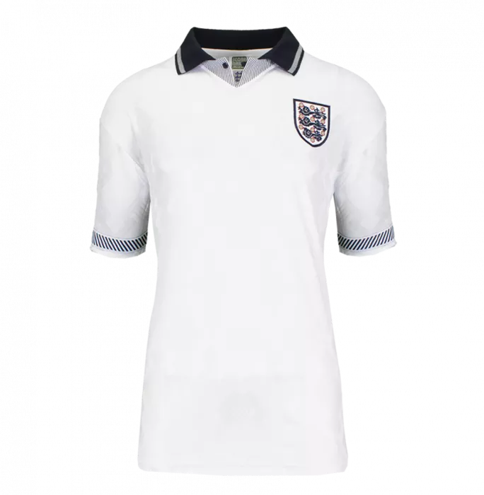 Gary Lineker Back Signed England 1990 Home Shirt In Hero Frame: Option 1