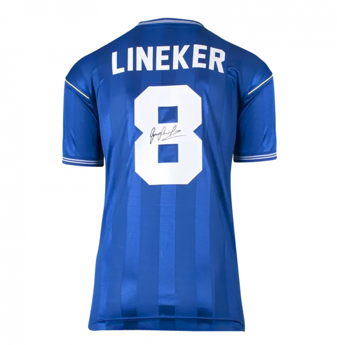 Gary Lineker Back Signed Everton 1986-87 Home Shirt In Hero Frame: Option 1