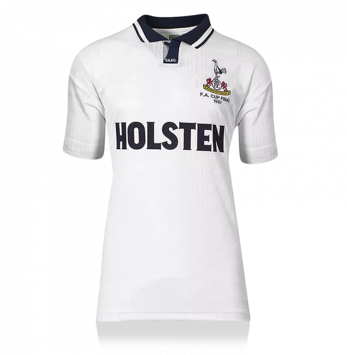 Gary Lineker Back Signed Tottenham Hotspur 1991-92 Home Shirt In Classic Frame