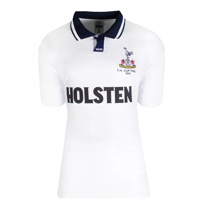 Gary Lineker Back Signed Tottenham Hotspur Home Shirt: 1991 FA Cup Semi Final In Classic Frame