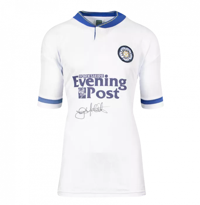 Gary McAllister Front Signed Leeds United 1992 Home Shirt In Hero Frame: Option 1