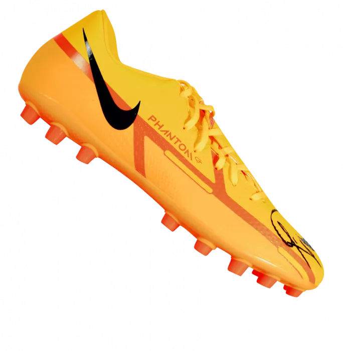 Gavi Signed Nike Phantom Boot In Bubble Frame: Option 1