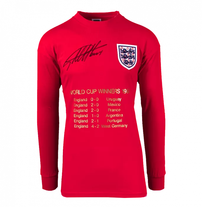 Geoff Hurst Front Signed 1966 England Home Shirt In Hero Frame: Option 1
