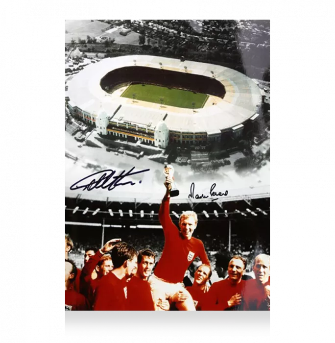 Geoff Hurst & Martin Peters Signed England Photo In Premium Photo Frame: Wembley 1966 Heroes