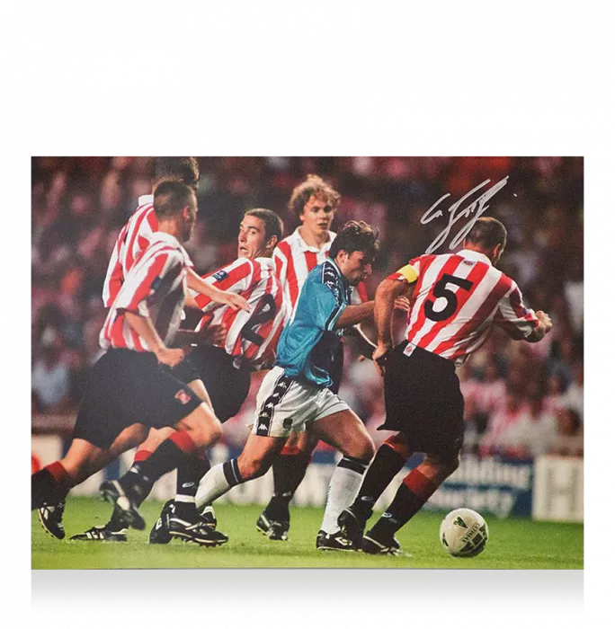 Georgi Kinkladze Signed Manchester City Photo