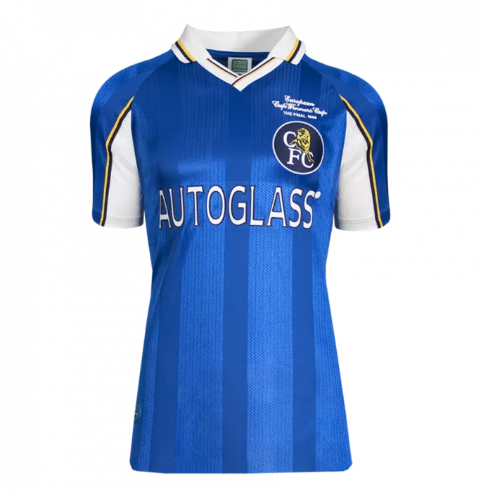 Gianfranco Zola Back Signed Chelsea FC 1998 Home Shirt: Cup Winners' Cup Final Edition In Deluxe Packaging