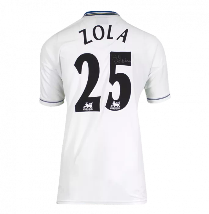 Gianfranco Zola Front Signed Chelsea 1998-99 Away Shirt