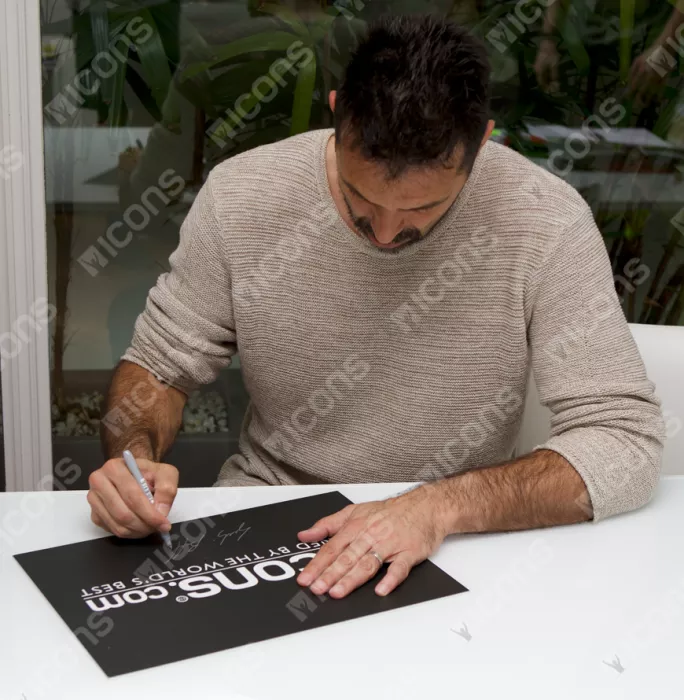 Gianluigi Buffon Back Signed Italy 2010-12 Goalkeeper Shirt In Deluxe Packaging