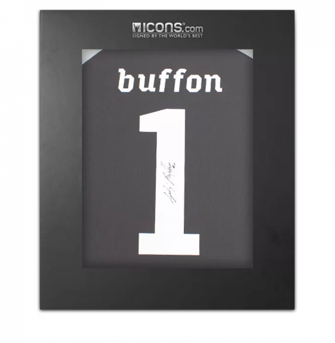 Gianluigi Buffon Back Signed Italy 2010-12 Goalkeeper Shirt In Deluxe Packaging