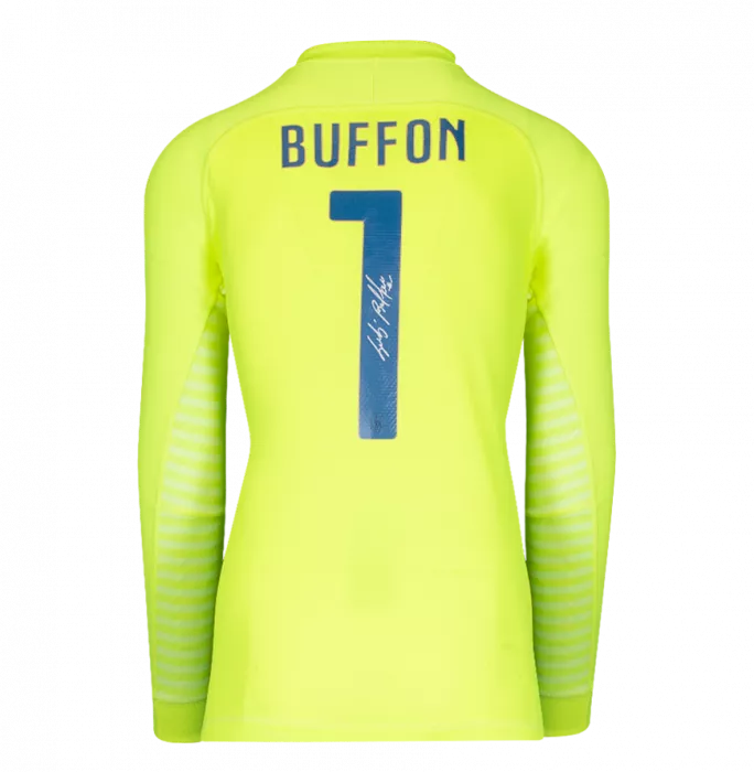 Gianluigi Buffon Back Signed Italy 2014-15 Goalkeeper Away Shirt In Classic Frame