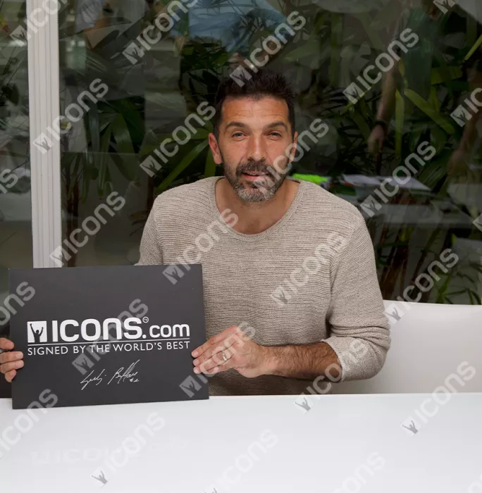 Gianluigi Buffon Back Signed Juventus 2020-21 Goalkeepers Shirt In Deluxe Packaging