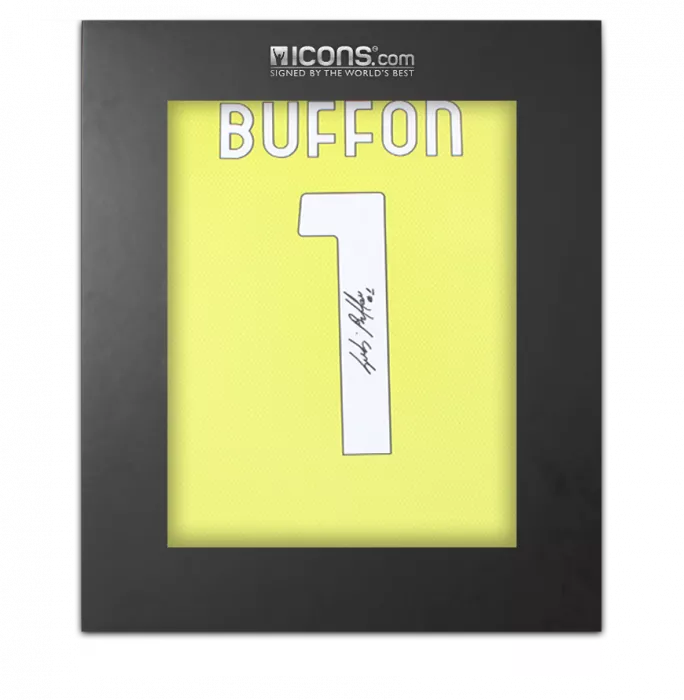 Gianluigi Buffon Back Signed Juventus 2020-21 Goalkeepers Shirt In Deluxe Packaging