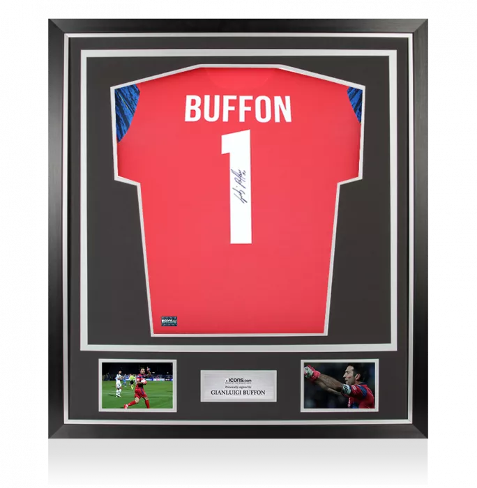 Gianluigi Buffon Back Signed Parma 2021-22 Goalkeeper Shirt In Classic Frame
