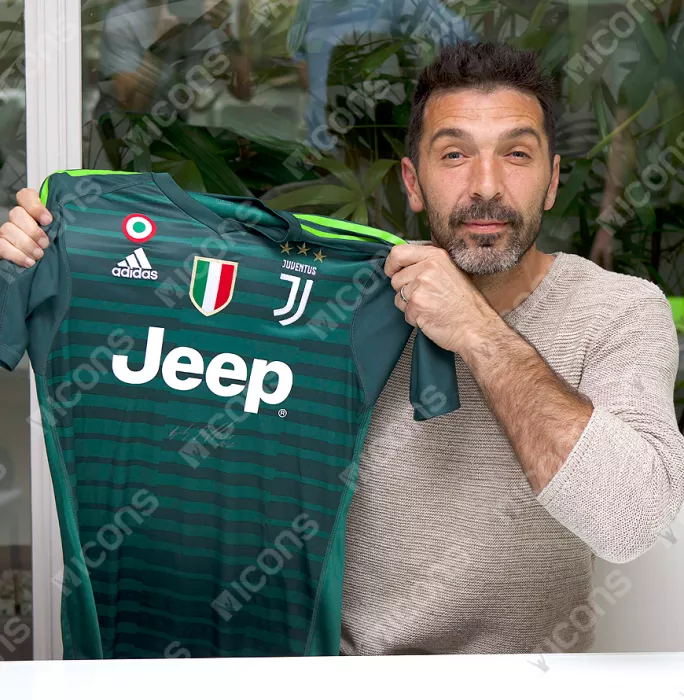 Gianluigi Buffon Front Signed Juventus 2017-19 Goalkeeper Shirt