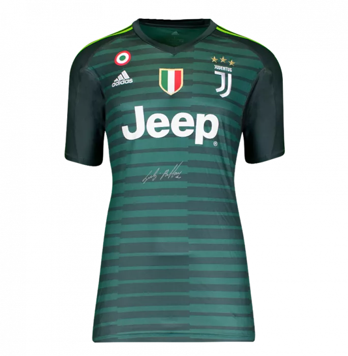 Gianluigi Buffon Front Signed Juventus 2017-19 Goalkeeper Shirt