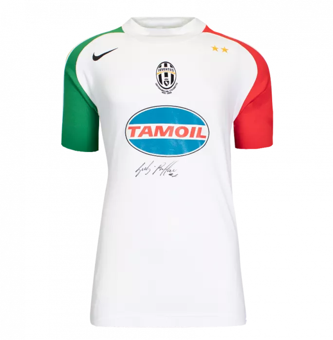 Gianluigi Buffon Front Signed White Juventus 2005-06 Goalkeeper Shirt