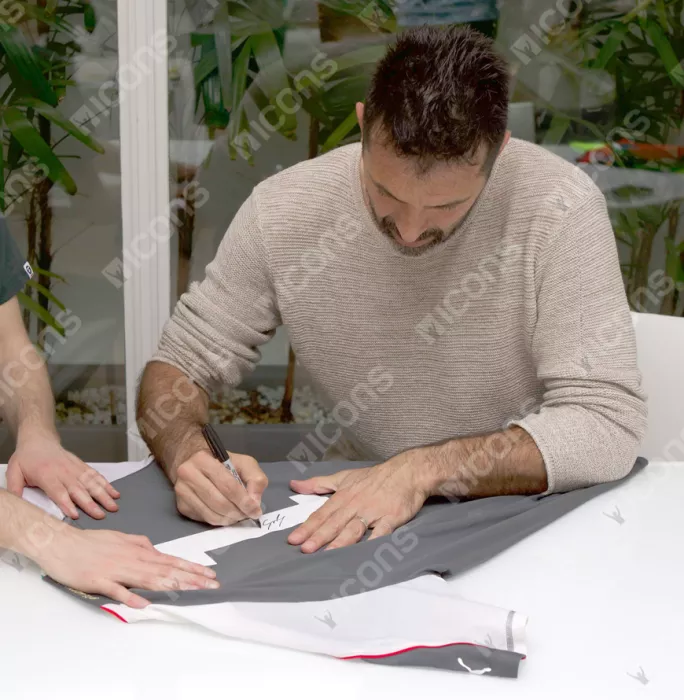 Gianluigi Buffon & Marco Materazzi Signed Italy Shirts In Classic Dual Frame