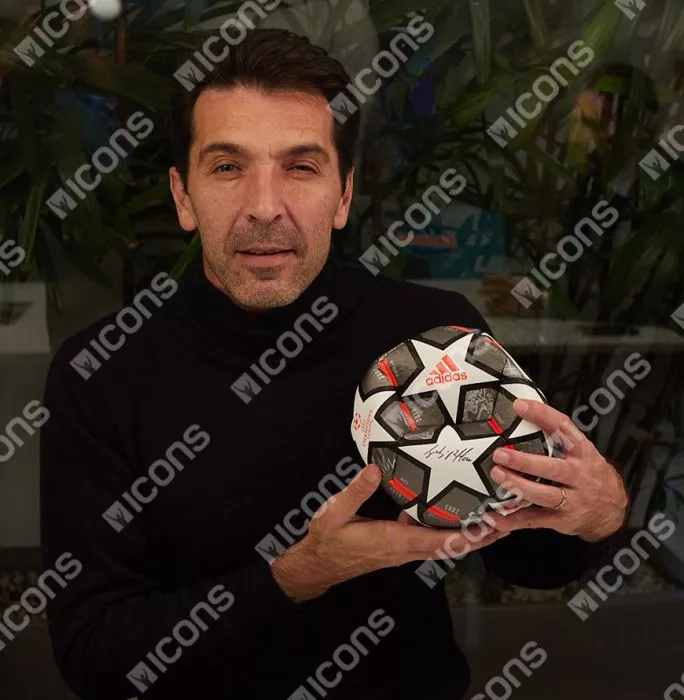 Gianluigi Buffon Signed UEFA Champions League Football: 20th Anniversary Edition