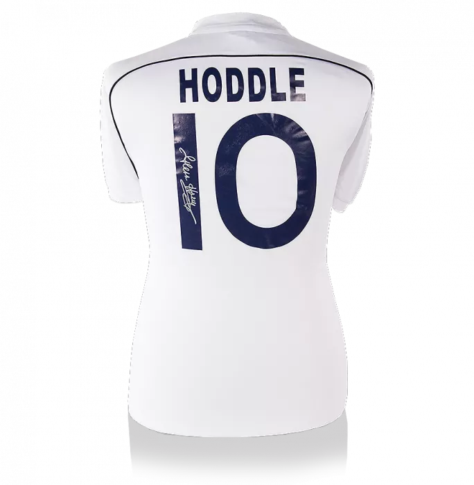 Glenn Hoddle Back Signed Retro Tottenham Hotspur Home Shirt