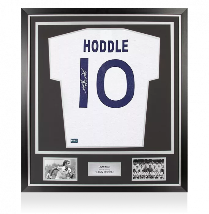 Glenn Hoddle Back Signed Tottenham Hotspur 1978-79 Home Shirt In Classic Frame