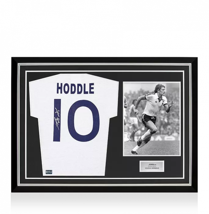 Glenn Hoddle Back Signed Tottenham Hotspur 1978-79 Home Shirt In Hero Frame: Option 1