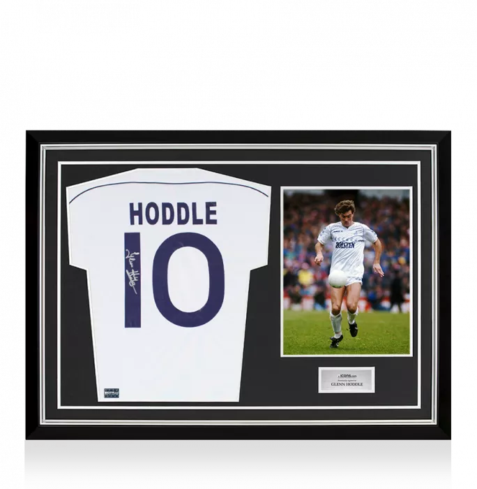 Glenn Hoddle Back Signed Tottenham Hotspur 1986-87 Home Shirt In Hero Frame: Option 1