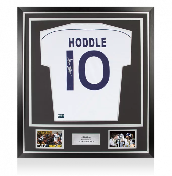 Glenn Hoddle Back Signed Tottenham Hotspur 1986-87 Home Shirt In Classic Frame