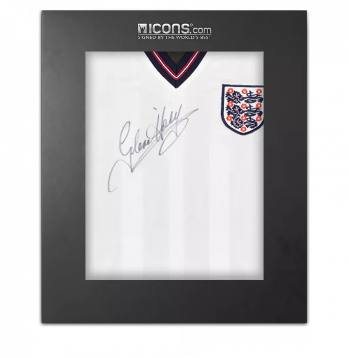 Glenn Hoddle Front Signed England 1986 Home Shirt In Deluxe Packaging