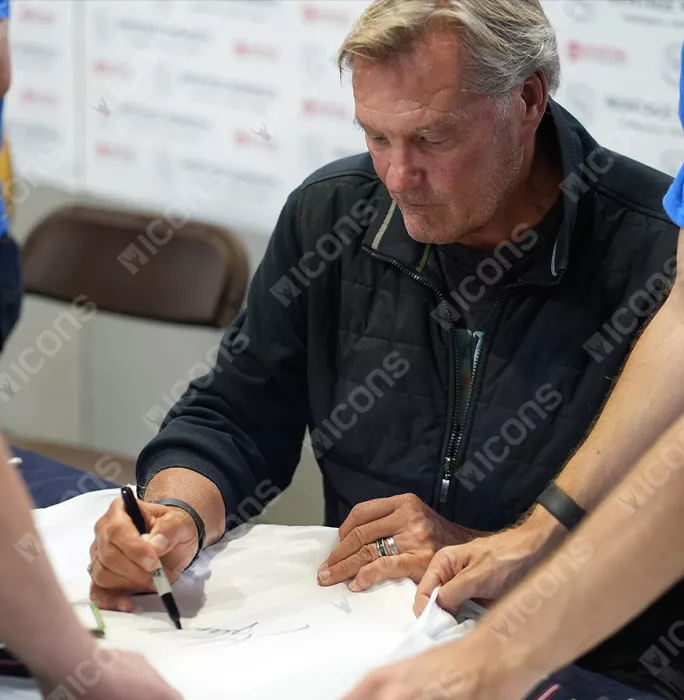 Glenn Hoddle Official 1986 FIFA World Cup™ Front Signed And Framed England 1986 Home Shirt