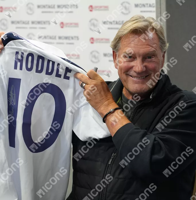 Glenn Hoddle Official Tottenham Hotspur Signed And Framed 1978 Home Shirt