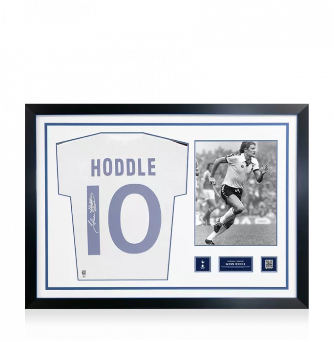 Glenn Hoddle Official Tottenham Hotspur Signed And Framed 1978 Home Shirt