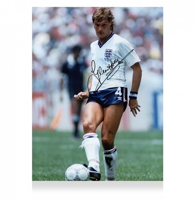 Glenn Hoddle Signed England Photo In Premium Photo Frame: 1986 FIFA World Cup