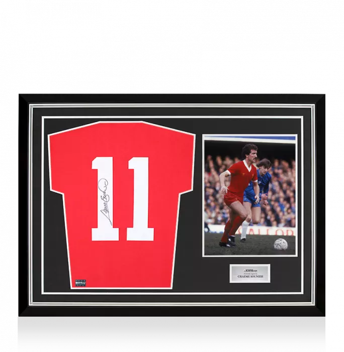 Graeme Souness Back Signed Liverpool 1978 Home Shirt In Hero Frame: Option 1